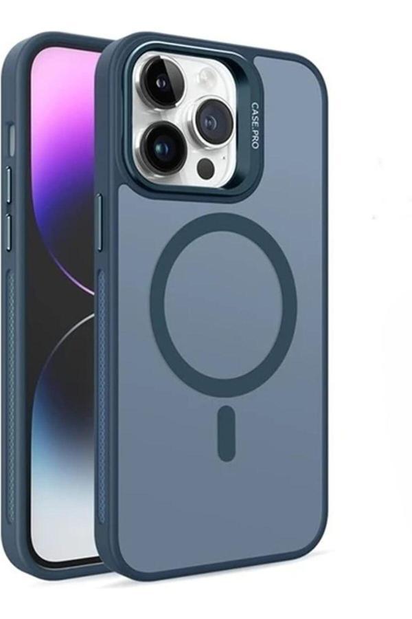 Coverzone İphone 14 Pro Max Uyumlu Kamera Lens Aparatlı Stand Olabilen Magsafe Uyumlu - Image 1
