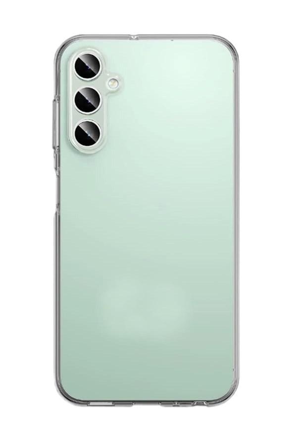 Coverzone Galaxy S23 Fe Ile Uyumlu Kılıf Transparan Glasselegance Kamera Korumalı Arka Kapak Şeffaf Renk - Image 1