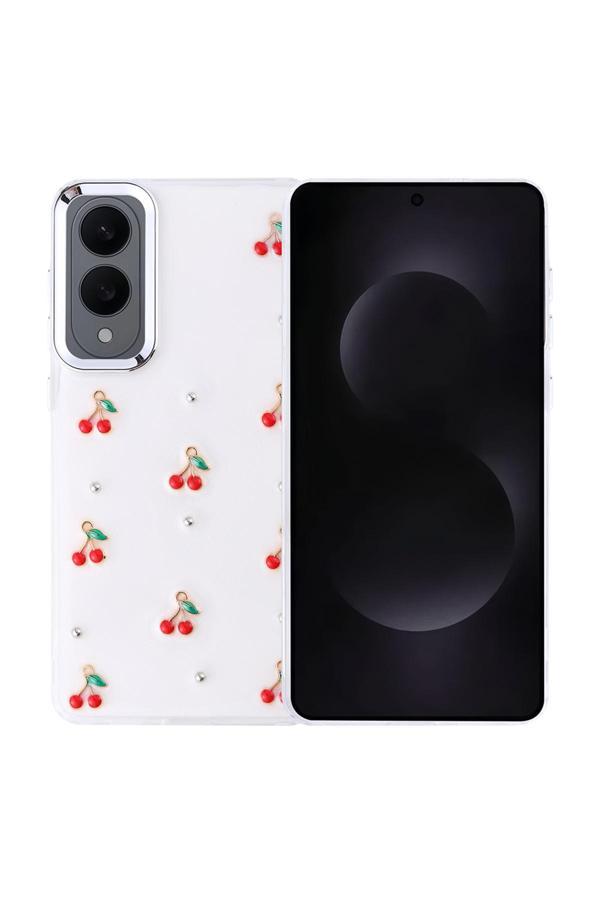 Coverzone Samsung Galaxy S25 Plus Uyumlu Kılıf Airbag Köşeli Şeffaf Baskılı Z-Kutup - Image 1