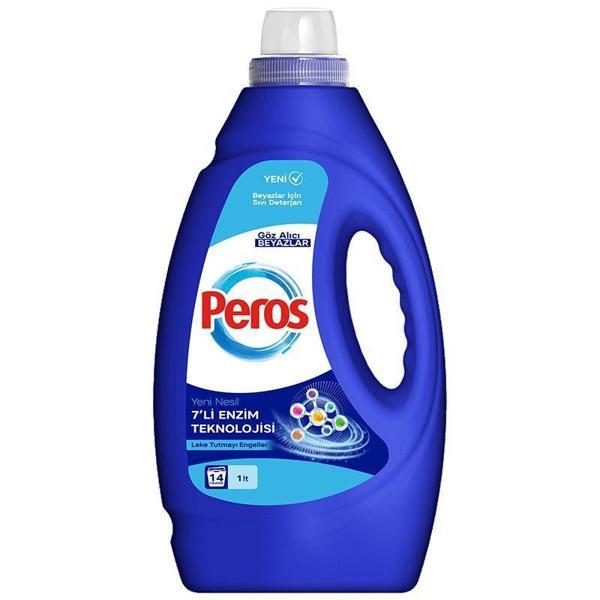 Peros Sıvı Çamaşır Deterjanı Göz Alıcı Beyazlar 1 L - Image 1