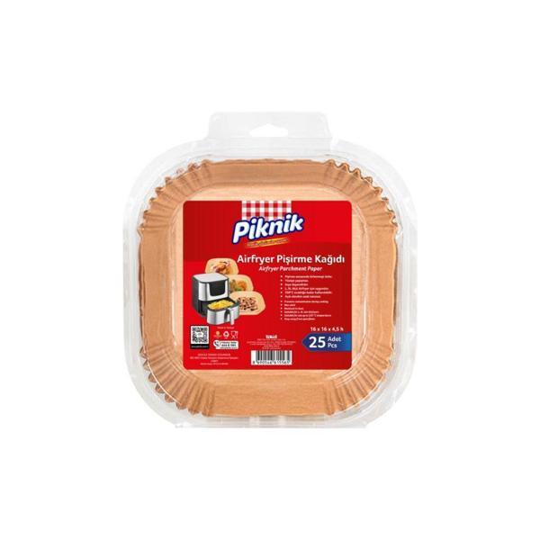Piknik Airfryer Pişirme Kağıdı Kare 25'li - Image 1