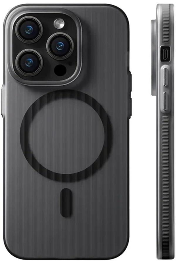 Coverzone İphone 15 Plus Uyumlu Kılıf Kamera Korumalı Magsafe Uyumlu Şeffaf Transparan Tırtıklı Kılıf - Image 1