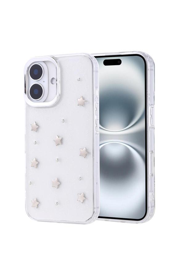 Coverzone İphone 16 Plus Uyumlu Kılıf Airbag Köşeli Şeffaf Baskılı Z-Kutup - Image 1