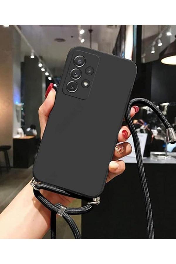 Coverzone Vivo Y18 Uyumlu İpli Boyun Askılı Silikon Kılıf Boyun Çapraz Asılabilen İpli Kılıf - Image 1