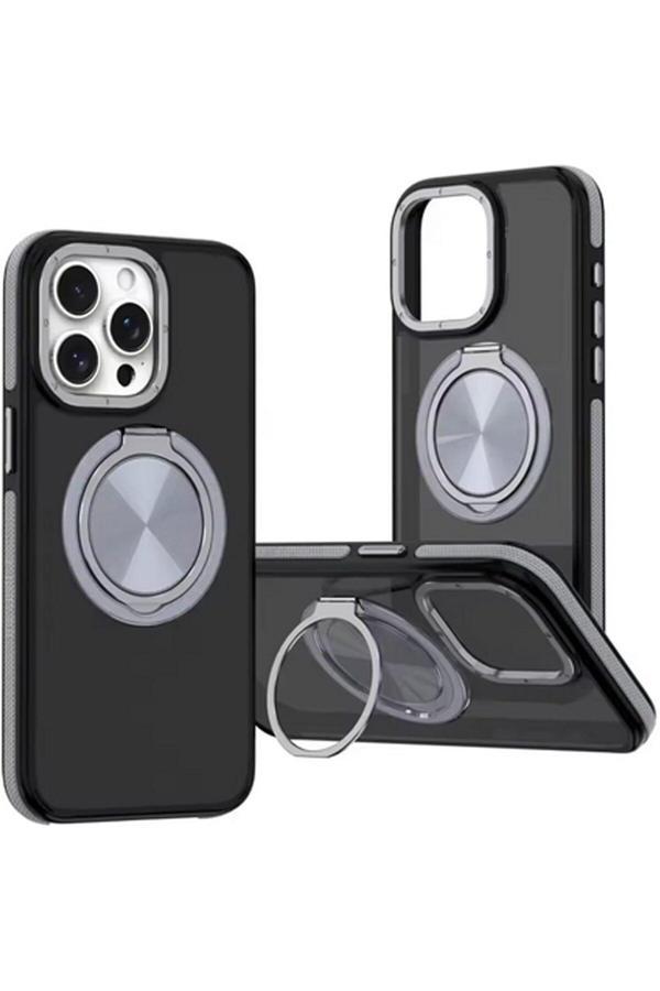 Coverzone İphone 16 Pro Uyumlu Kılıf Magsafe Uyumlu Stand Olabilen 360° Halka Tutuculu Already Case - Image 1