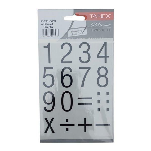 Tanex Rakam Etiketi 30 Mm Regular 2 Li Stc-520 (10 Lu Paket) - Image 1