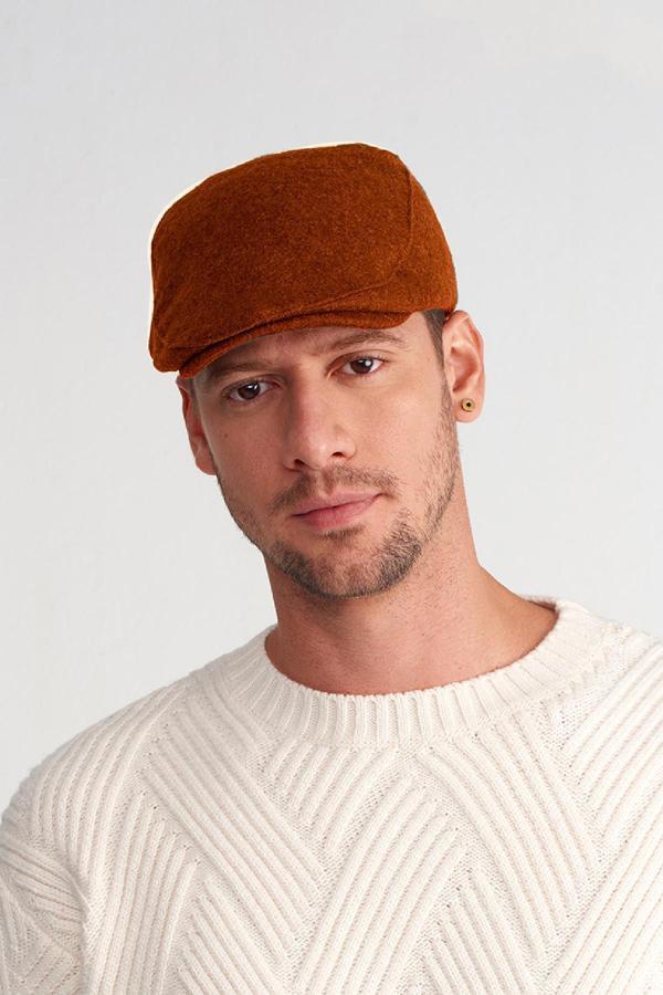 Külah Erkek Yün Flat Cap Kasket Peaky Blinders Şapka - Image 1