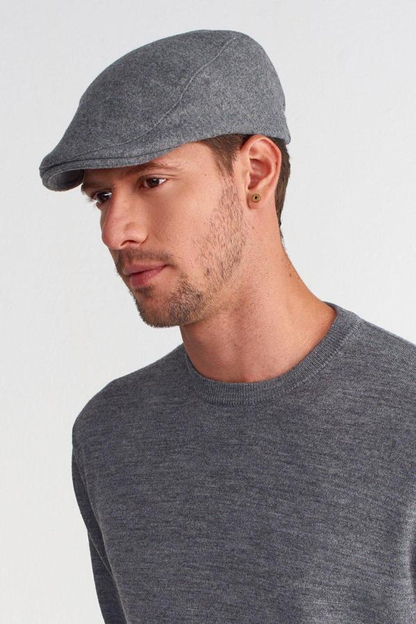 Külah Erkek Yün Flat Cap Kasket Peaky Blinders Şapka - Image 1