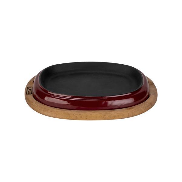 Oval Fajita Tabağı Kayın Servis Ahşabı Ölçü 12x19cm. - Image 1