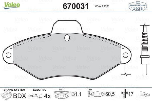 FREN BALATASI ÖN XANTIA 1.6 1.8 2.0 1.9D 2.0D 0393-04-03 - Image 1
