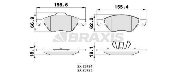 ON FREN BALATASI FOCUS 04 C-MAX 07 KUGA 2.0 TDCI 08 VOLVO C30 C70 II S40 II V50 03 MAZDA 3 03 M - Image 1