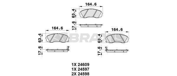 ON FREN BALATASI HYUNDAI H1 07- STAREX 07- KIA CARNIVAL III 06-15 - Image 1