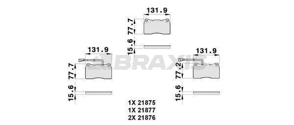 ON FREN BALATASI ALFA 159 05 2,4 JTDM / 3,2 JTS ; SPIDER II 06 3,2 I ; BRERA 06 2,4 JTDM - Image 1