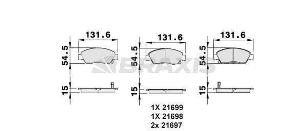 ON FREN BALATASI HONDA CIVIC 1,4 1992 2000 HONDA CITY JAZZ 2004 2008 - Image 1