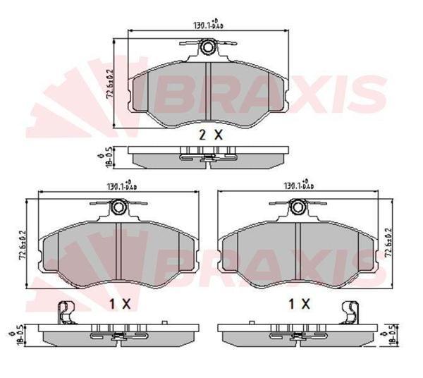 ON FREN BALATASI HYUNDAI H100 MINIBUS 1994-2005 H100 KAMYONET 1993-2003 - Image 1