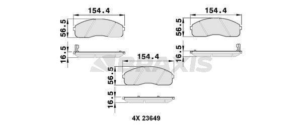 ON FREN BALATASI KIA BONGO K2500 K2700 2004- K2900 2008- PREGIO 00-05 CARNIVAL 01-05 - Image 1
