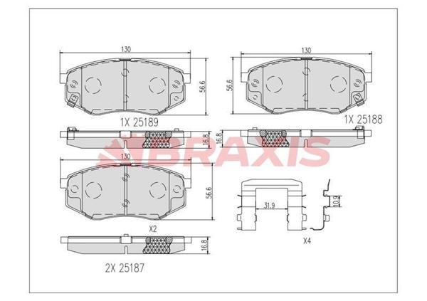FREN BALATASI ON HYUNDAI IX20 10- SOUL II 14- - Image 1