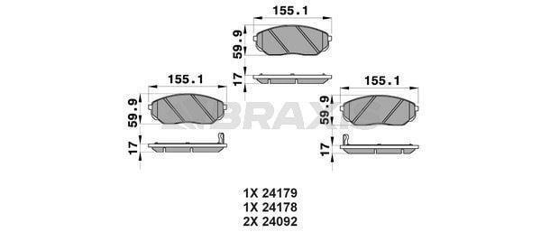 ON FREN BALATASI KIA SORENTO 2.5 CRDI 02-09 140HP 170HP - Image 1