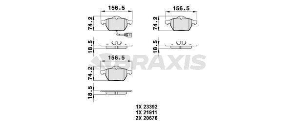 ON FREN BALATASI A4 A6 1.8T 1.9TDI 95 PASSAT 1.8T 1.9TDI 95 00 GOLF IV 1.9TDI SUPERB 02 - Image 1