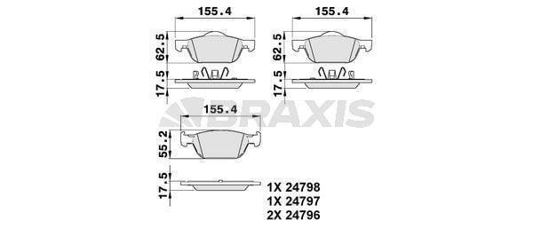 ON FREN BALATASI HONDA ACCORD 0813 HONDA CIVIC FK HATCHBACK 1216 / CIVIC FC 1.6 I-DTEC 17 / CIVIC - Image 1
