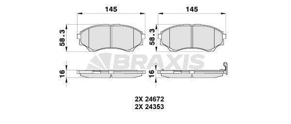 ON FREN BALATASI MAZDA 4×4 B 2500 RANGER 0206 2,5TD / 3,0TD 0612 - Image 1