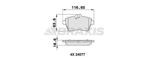 FREN BALATASI ON A-CLASS W169 0412 B-CLASS W245 0511 - Image 1