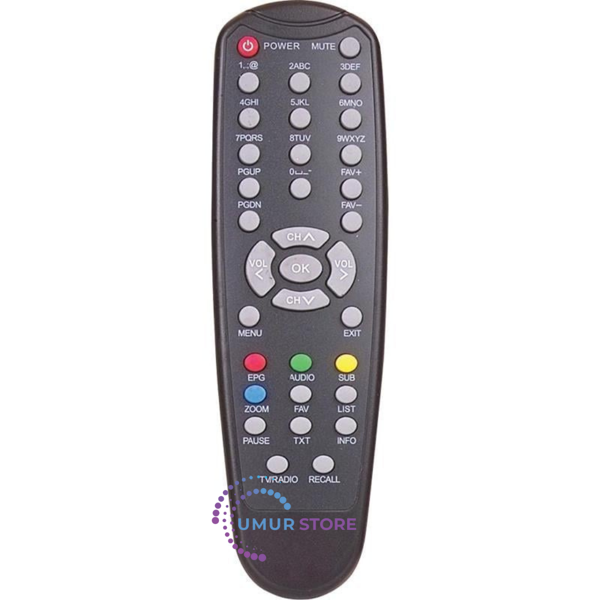 Inpax X-2007 Fta Uydu Alıcı Kumandası - Image 1