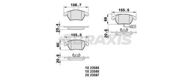 ON FREN BALATASI CADDY 03 GOLF V A3 OCTAVIA TOURAN TOLEDO 04 PASSAT JETTA 05 FISLI - Image 1