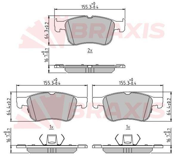 ON FREN BALATASI YENI KASA FOCUS IV 1.5 ECOBLUE - 1.5/1.0 ECOBOOST 17 YENI KUGA III 19PUMA ST 1.5 - Image 1