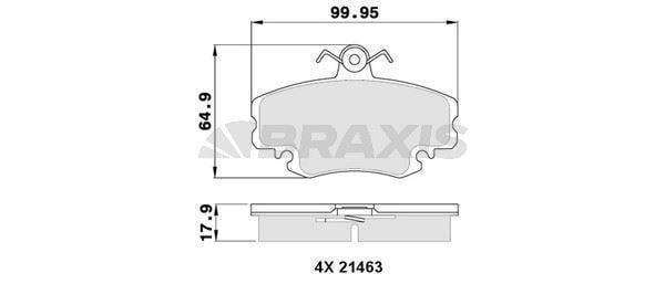 ON FREN BALATASI DACIA LOGAN 0612 RENAULT R9-11-19-21 SYMBOL II 08 CLIO I 9803 MEGANE I 9603 1.2 - Image 1