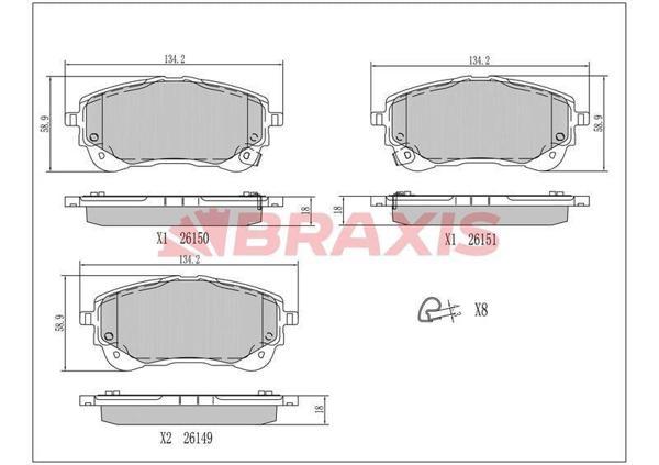ON FREN BALATASI TOYOTA COROLLA 1.6 BENZINLI - 1.8 HIBRIT 19 YARIS CROSS 19 - Image 1