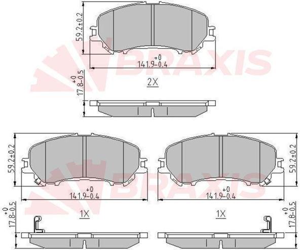ON FREN BALATASI NISSAN QASHQAI J11 KASA 2013- XTRAIL 2014- RENAULT KADJAR 2015- - Image 1