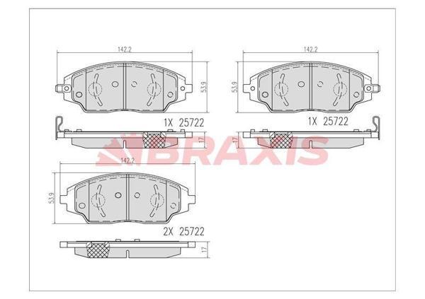 FREN BALATASI ON AVEO T300 11 (ASINMA IKAZ GOSTERGESI ICIN) - Image 1