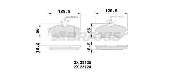 ON FREN BALATASI PARTNER P306 CABRIOLET / SEDAN 1.8I 16V 2.0I BERLINGO XSARA 1.8I.1.9D ( - Image 1