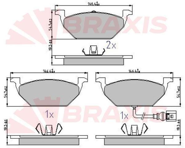 FREN BALATASI ON CADDY ALTEA 0415 GOLF V VI A3 OCTAVIA 0413 JETTA 0611 LEON 0613 TOLEDO 0509 YE - Image 1