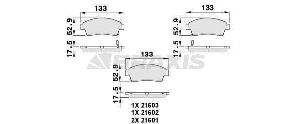 ON FREN BALATASI TOYOTA COROLLA 1993-1998 ENJ (AE100 AE101 KASA) CORONA CARINA AT191 92-97 RAV 4 97- - Image 1