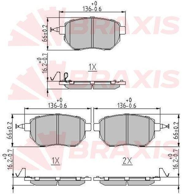 FREN BALATASI ON MURANO 0611 / FX35 03 FX45 03 - Image 1
