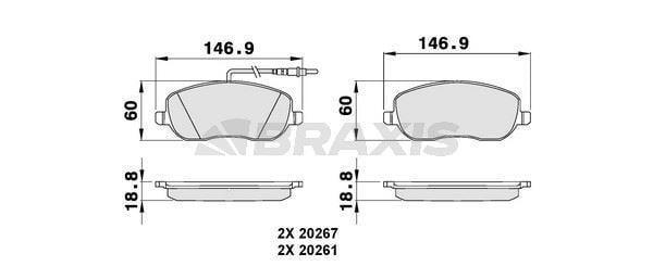 ON FREN BALATASI C8 P807 EXPERT JUMPY SCUDO 2.0 16V 2.0HDI 8V (02) / (FISLI) - Image 1
