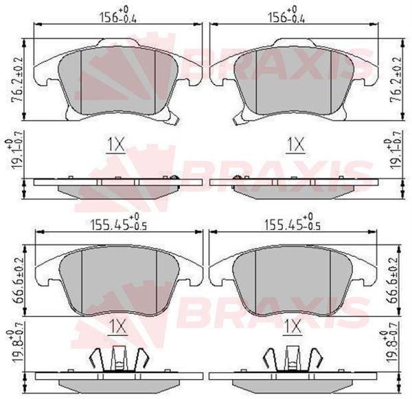 ON FREN BALATASI GALAXY S MAX 15 / MONDEO IV 14 / 16 JANT 1,5 2,0 ECO BOOST / 2,0TDCI - Image 1