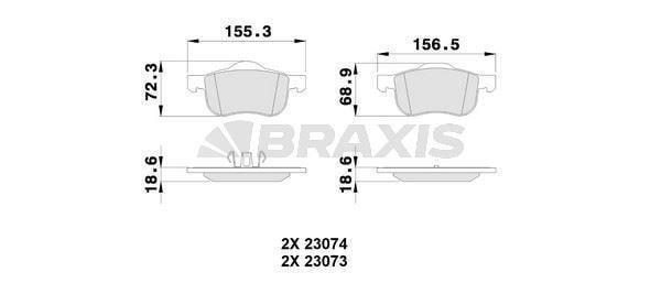 ON FREN BALATASI VOLVO S60 01S80 98 06 V70 I II 97 XC70 00 - Image 1