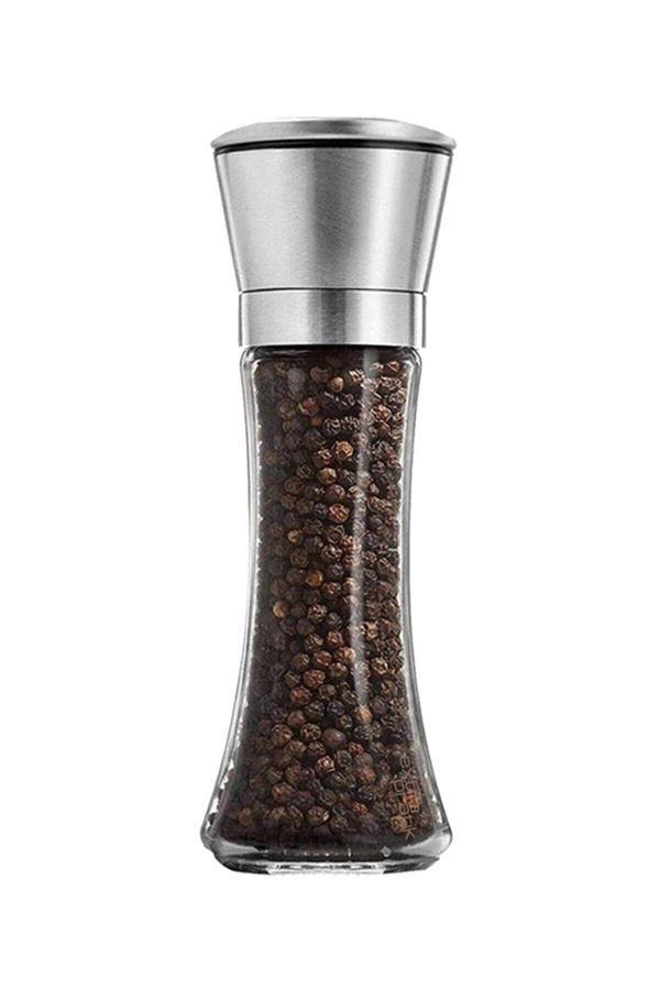 Extra Pratik Çelik Başlıklı Seramik Bıçaklı Tuz Karabiber Baharat Öğütücü Değirmeni 19 Cm - Image 1