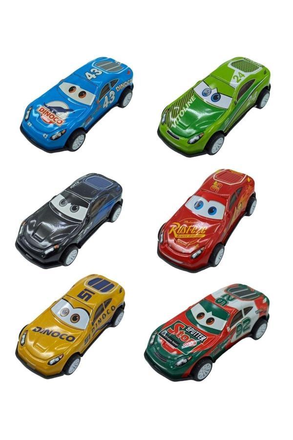 Fatih Cars Spor Araba Seti Çek Bırak Cars Oyuncakları 6'Lı - Image 1