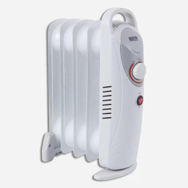 Mini 600 W 5 Dilim Elektrikli Termostatlı Radyatör Beyaz - Image 1