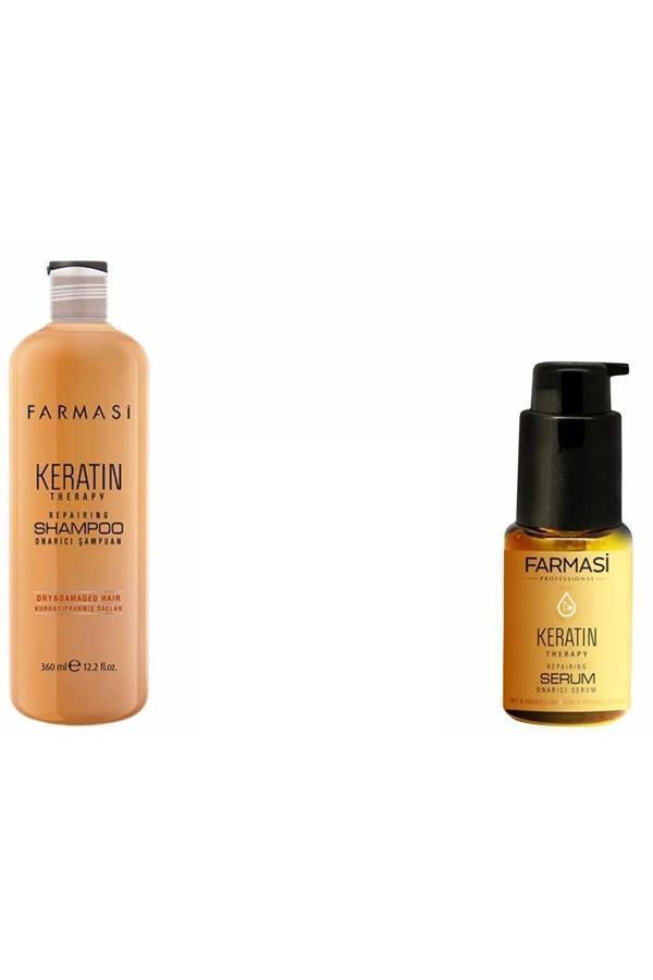Farmasi Keratin Therapy Saç Serumu Keratın Therapy Onarıcı Şampuan - Image 1