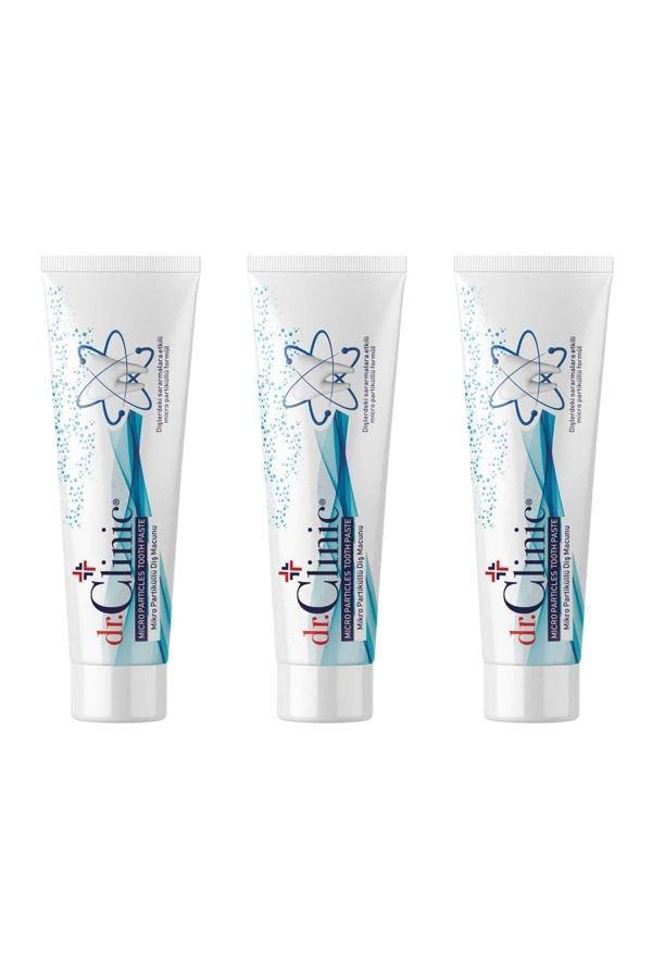 Dr.Clinic Mikro Partiküllü Diş Macunu 75 Ml / 120 Gr X 3 Adet - Image 1