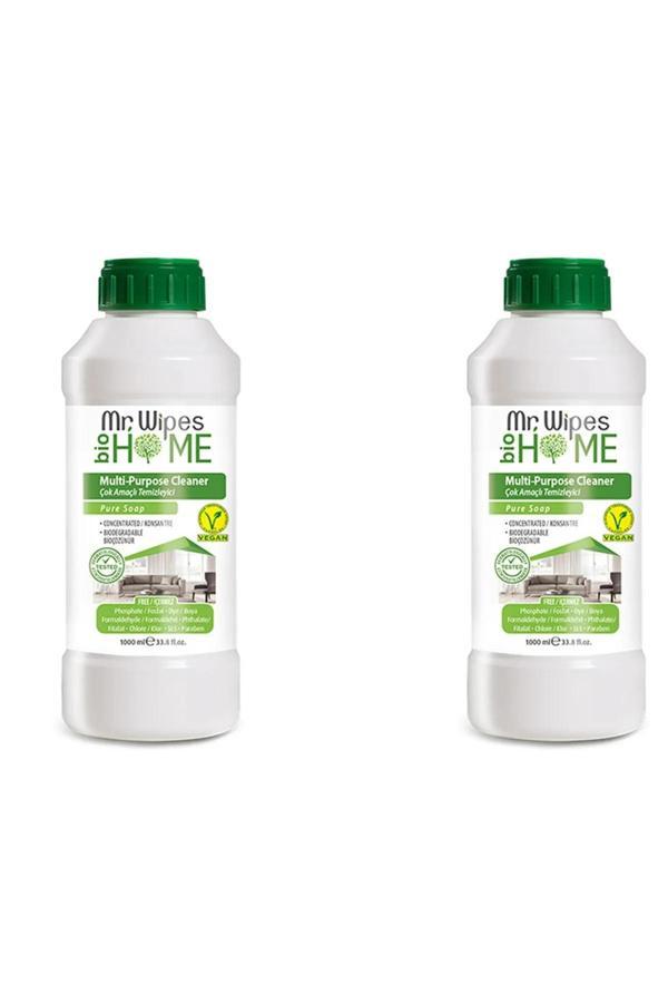 Mr Wipes Konsantre Çok Amaçlı Temizleyici Saf Sabun Kokulu 1000 Ml 2X Adet - Image 1