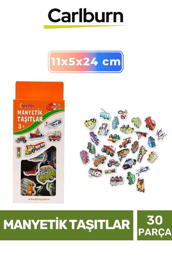 Özel Üretim Eğitici Zeka Geliştirici Öğretici El Göz Koordinasyonu Manyetik Taşıtlar- 30 Parça - Image 1