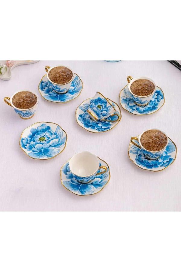 Emsan Dora 6 Kişilik Kahve Fincan Takımı 80 ml - Image 1