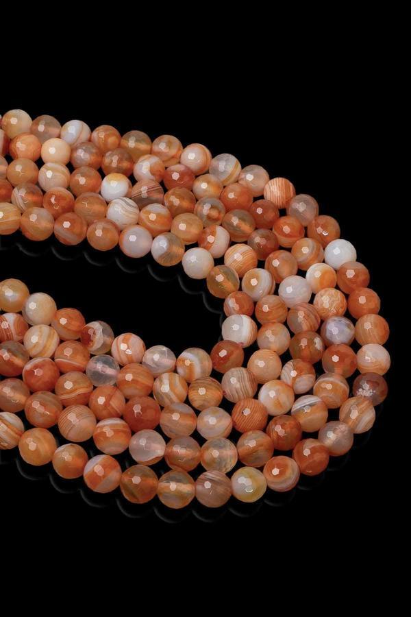 8 MM Faset Akik Taşı Dizi - Image 1