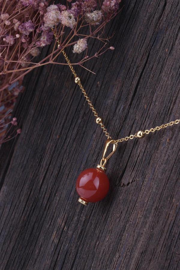 Akik Taşı Kadın Kolye - 200166 - Image 1